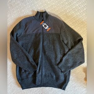 IZOD Men’s full zip lined sweater